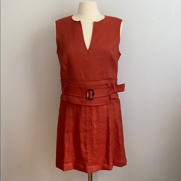 Veronica Beard Dresses & Skirts - Veronica Beard Sadira Linen-Blend Dress Size 10